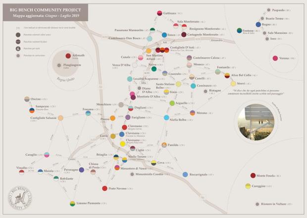 mappa panchine giganti