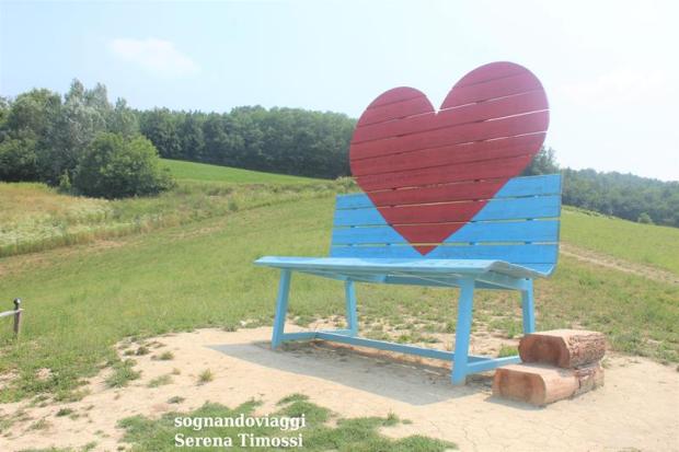 panchina del cuore dove si trova